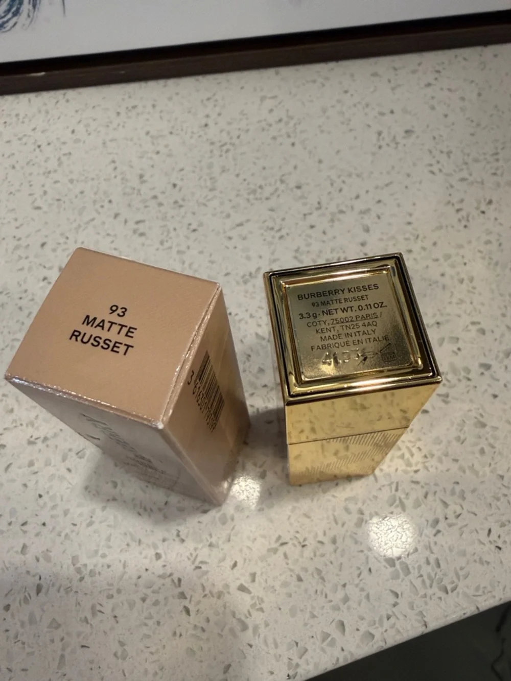 NIB .11oz BURBERRY 93 MATTE RUSSET